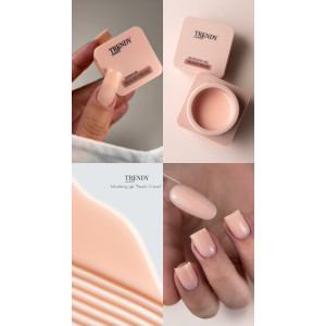 Моделюючий гель для нігтів Trendy Nails Modeling Gel Peach Cream, 30 мл 