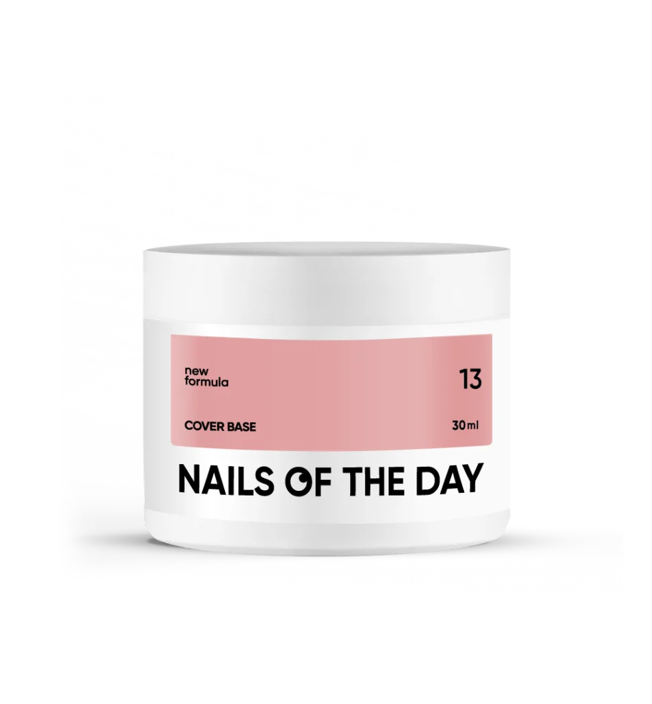 Камуфлююча база для нігтів Nailsoftheday Cover base New Formula 13, 30 мл