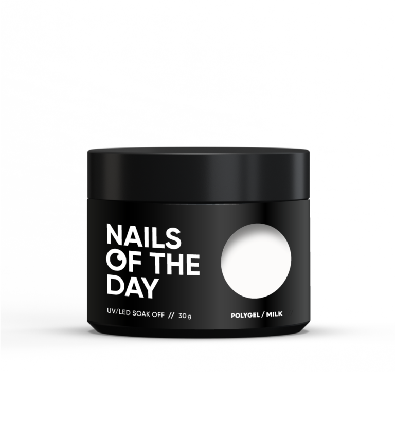 Полігель для нігтів Nailsoftheday Polygel milk напівпрозорий молочний, 30 мл