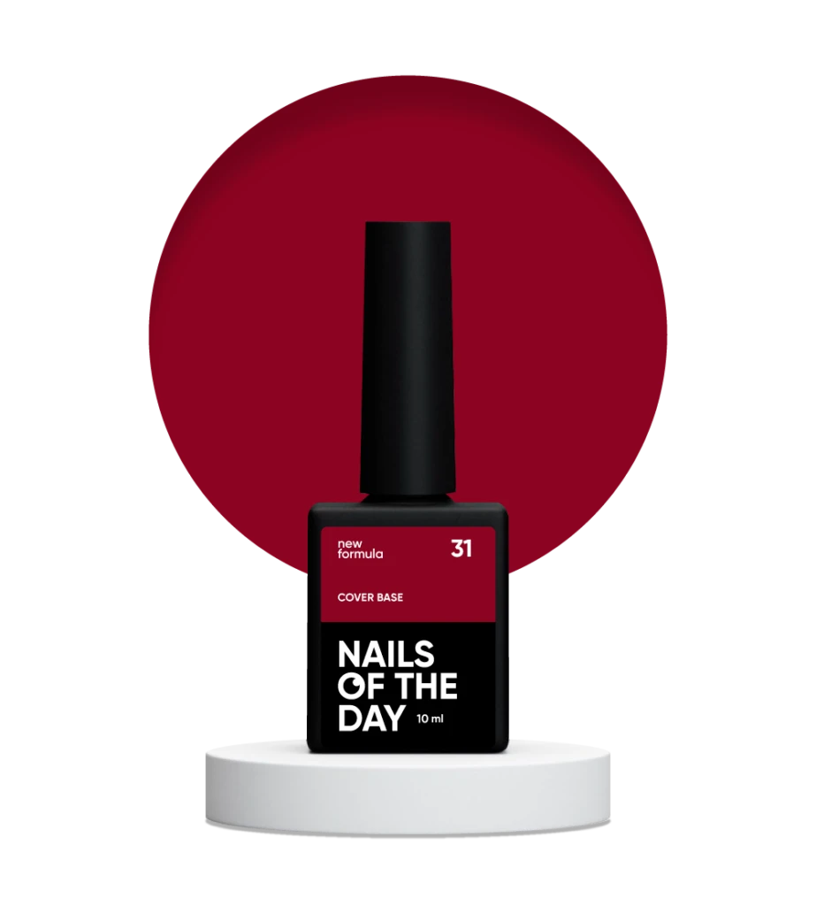 Камуфлююча база для нігтів Nailsoftheday Cover base NEW Formula 31, 10 мл