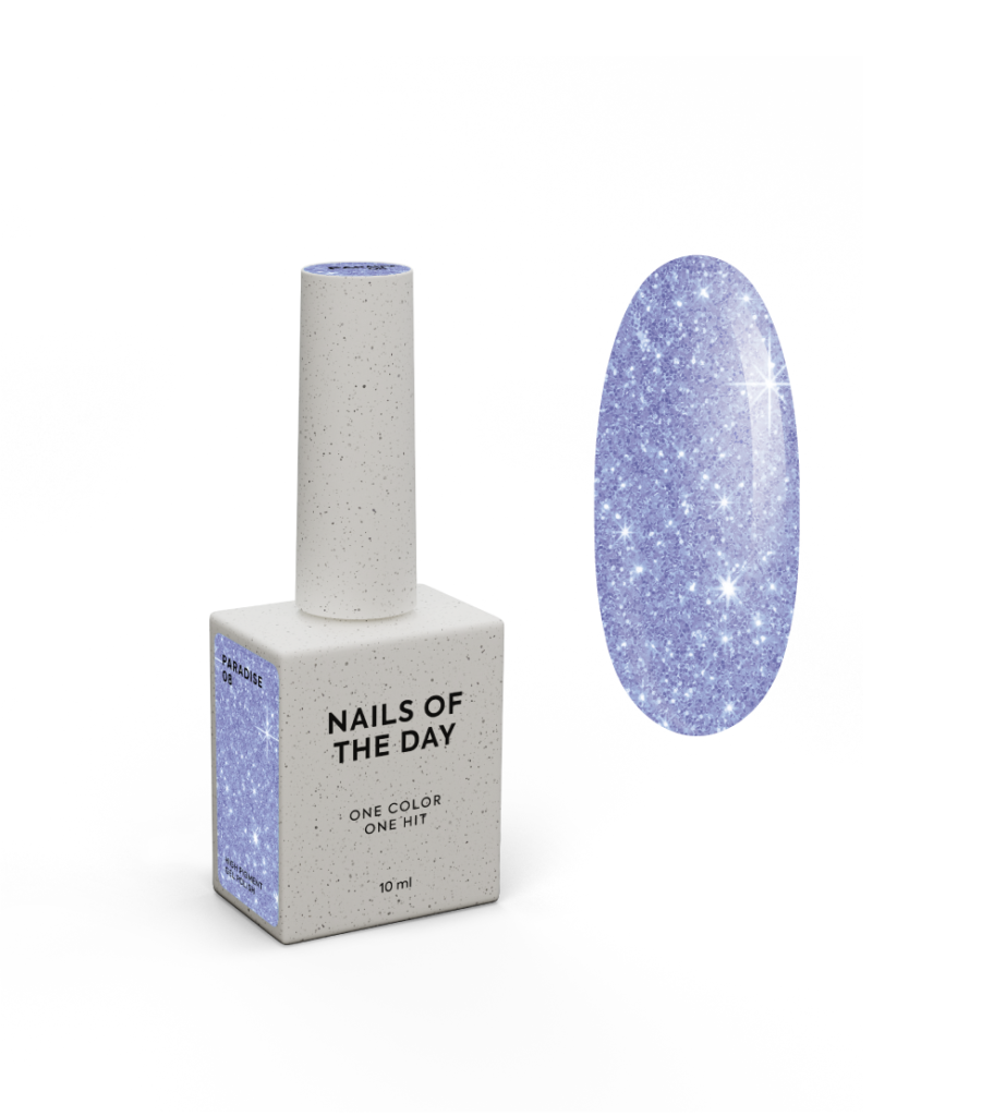 Гель–лак для нігтів Nailsoftheday Paradise 08 — фіолетовий, 10 мл