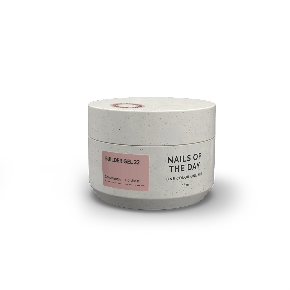 Моделюючий гель для нігтів Nailsoftheday Builder Gel 22 — нюдовий, 15 мл