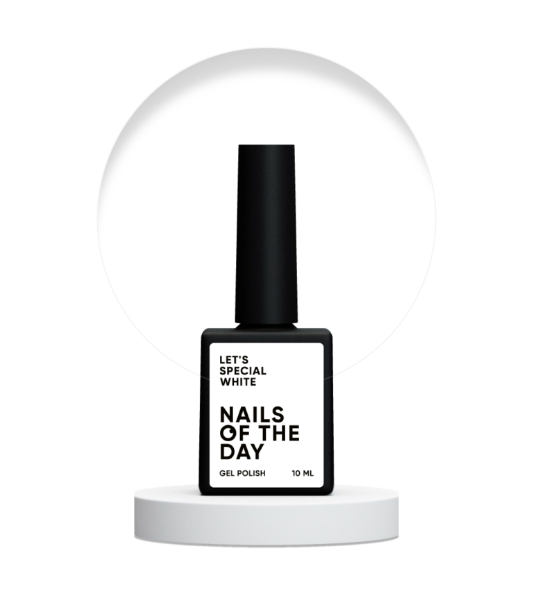 Гель-лак для нігтів Nailsoftheday Gel polish Let's special White – особливий білий, 10 мл