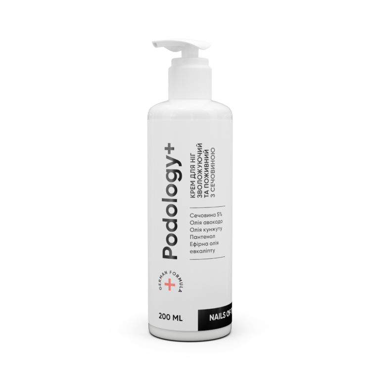 Крем для ніг, зволожуючий та поживний з сечовиною, Nailsoftheday Podology+, 200 мл
