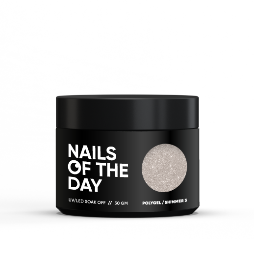 Полігель для нігтів Nailsoftheday Polygel shimmer 03, 30 мл