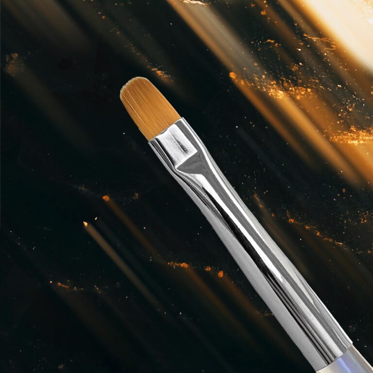 Пензлик Nailsoftheday Nail Art Brush, овал із зручною прозорою ручкою