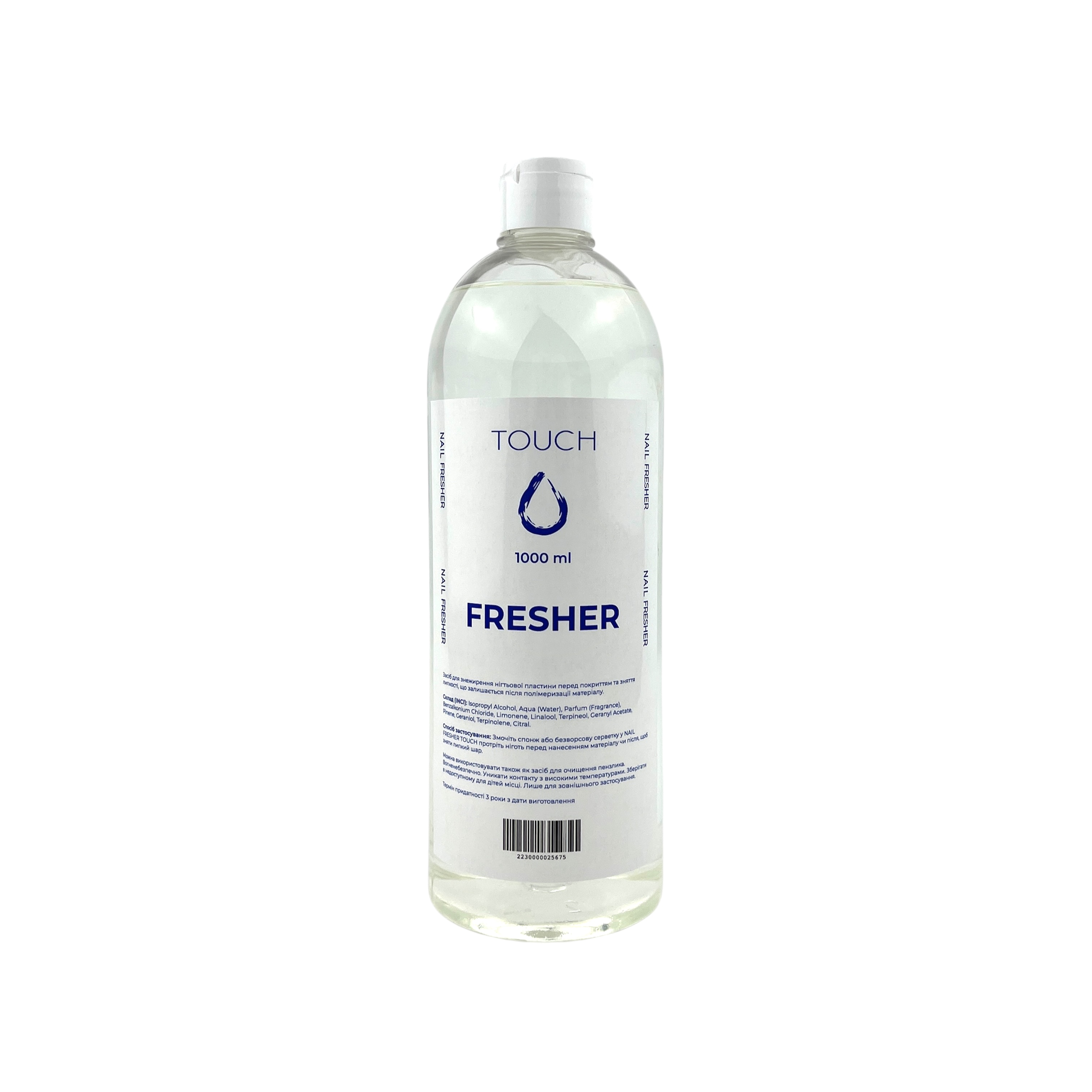 Засіб для знежирення нігтьової пластини Touch Nail fresher, 1000 мл