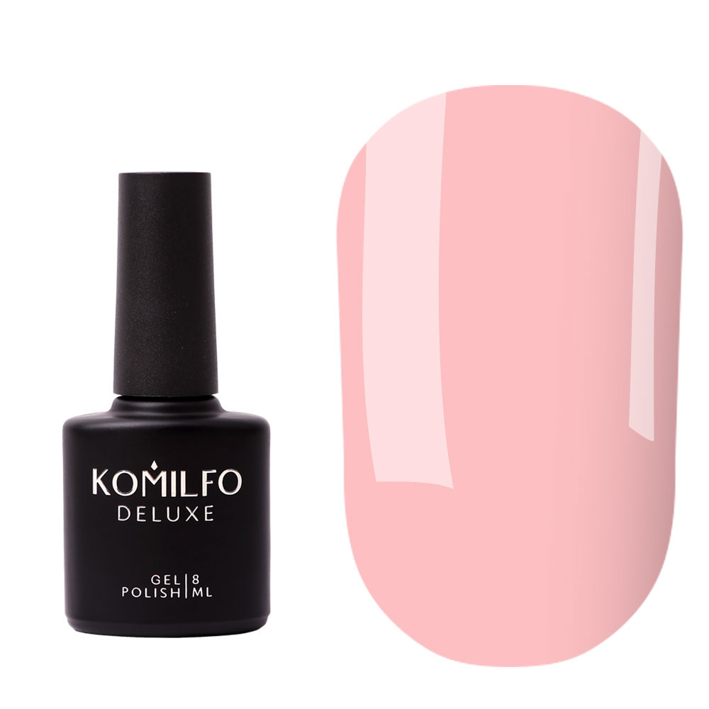Топ без липкого шару Komilfo No Wipe Milky Pink Top молочно-рожевий, 8 мл