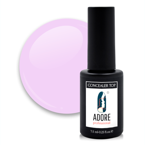 Камуфлюючий топ для нігтів Adore Concealer top №03 - lilas, 7.5 мл