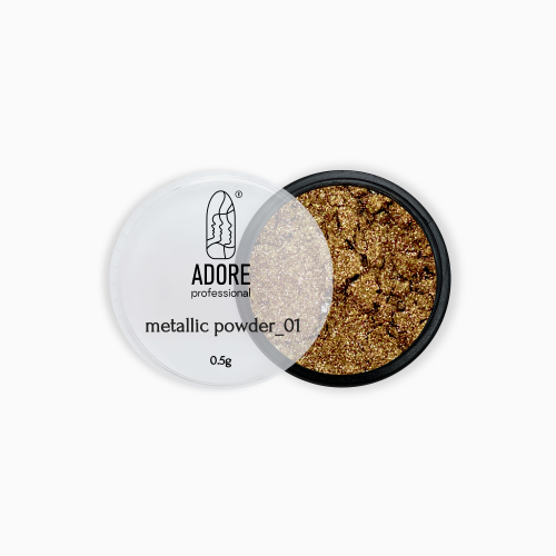 Металева втирка для нігтів Adore Metallic Powder 01, 0.5 грам