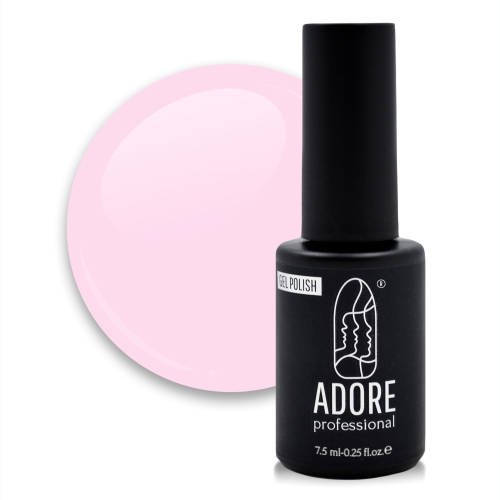 Гель-лак для нігтів Adore professional P-02 - soft pink, теплий рожевий, 8 мл