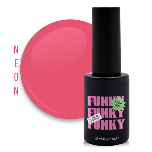 Вітражний топ для нігтів Adore Funky Color top №01 - funky chic, 7.5 мл