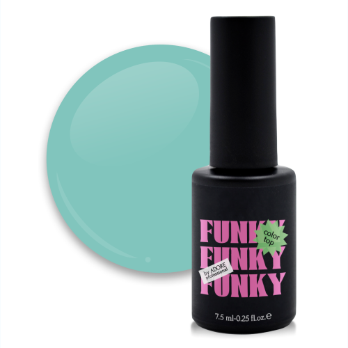 Вітражний топ для нігтів Adore Funky Color top №05 - funky mint, 7.5 мл