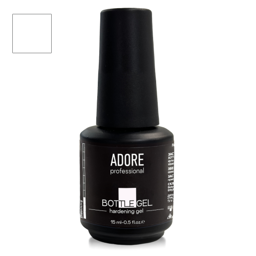 Рідкий гель для укріплення нігтів Adore professional Bottle gel - milky, молочний, 15 мл