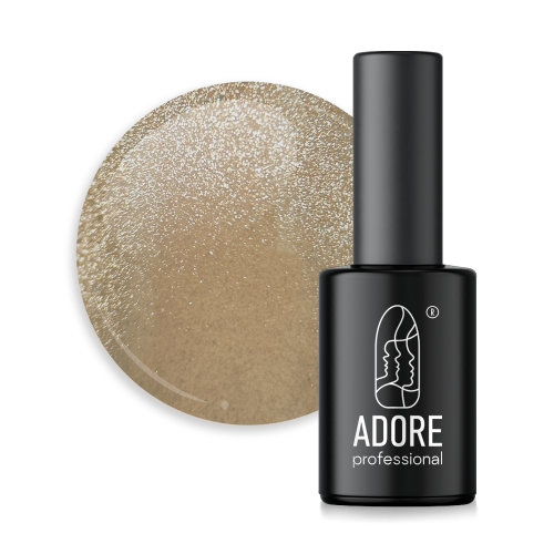 Гель-лак для нігтів котяче око Adore professional е-02, пісочно-бежевий, 8 мл