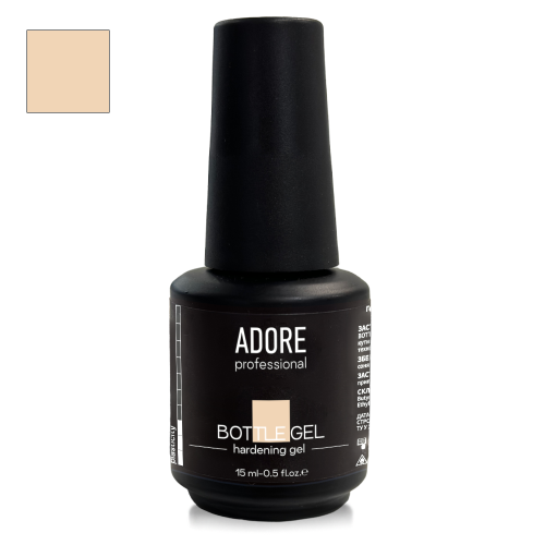 Рідкий гель для укріплення нігтів Adore professional Bottle gel №03 - biege, бежевий, 15 мл