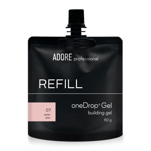 Adore наповнювач для помпи Оne Drop Gel №07 – satin skin, світлий бежевий, 60 грам