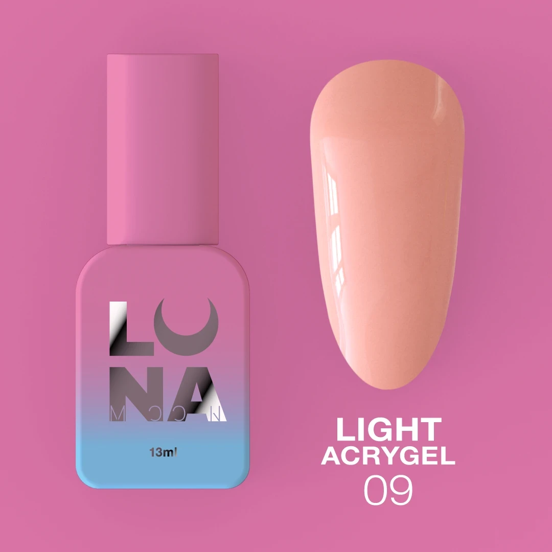 Рідкий гель LunaMoon Light Acrygel №9, 13 мл