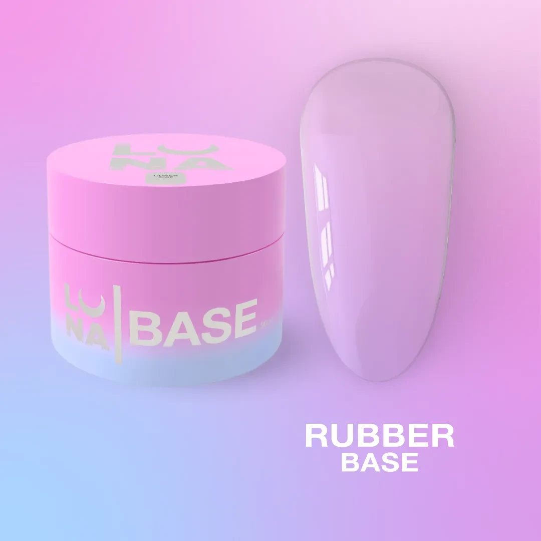 База для нігтів каучукова LunaMoon Rubber Base, 30 мл