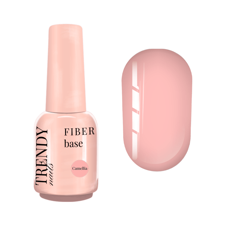 Камуфлююча база для нігтів Trendy Nails Fiber Base Camellia, 15 мл