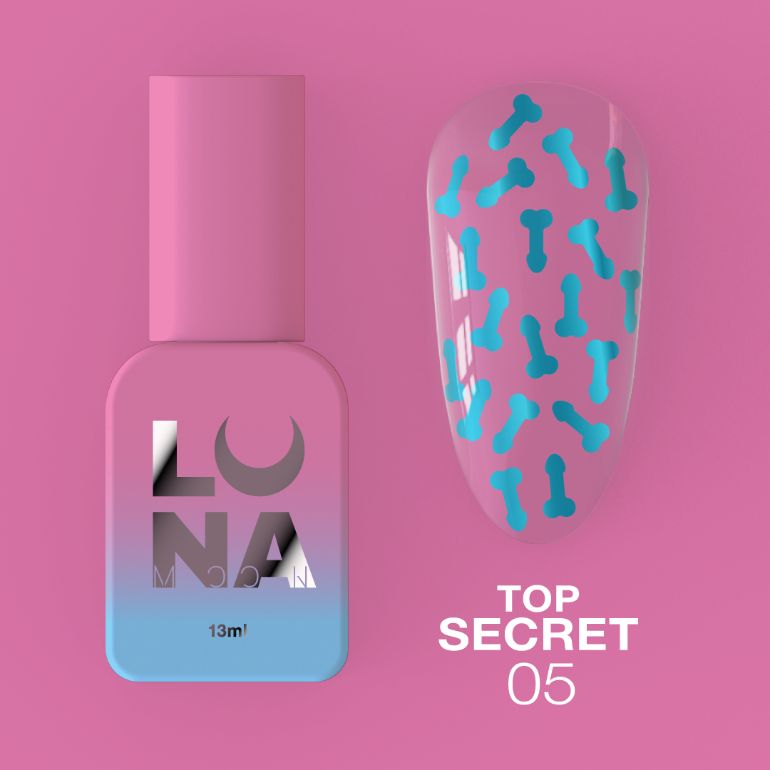 Топ для нігтів LunaMoon Top Secret №5, 13 мл