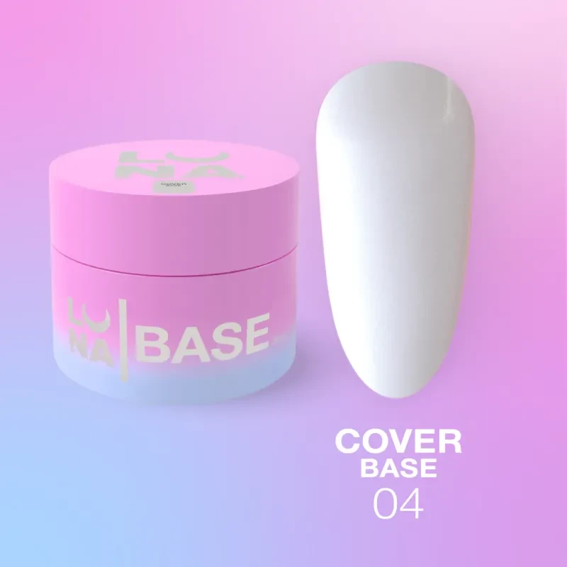 Камуфлююча база для нігтів LunaMoon Cover Base №4, 30 мл