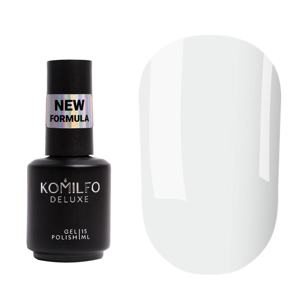 Камуфлююча база для нігтів Komilfo Milky White Intense Base New Formula, 15 мл