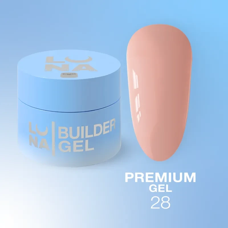 Гель для нарощення нігтів LunaMoon Gel Premium №28, 30 мл