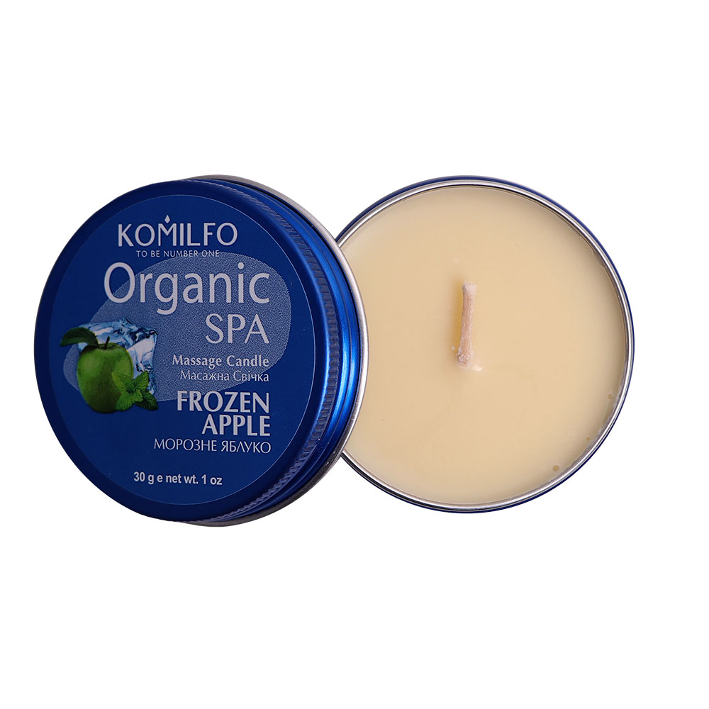 Масажна свічка Komilfo Massage Candle райське яблуко, 30 грам