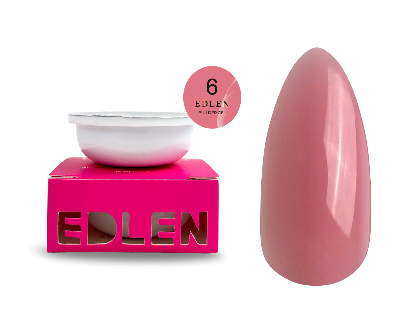 Змінний картридж Edlen Refill Builder gel №06, 15 мл