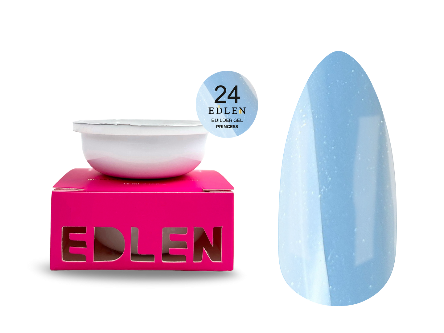 Змінний картридж Edlen Refill Builder gel Princess №24, 15 мл