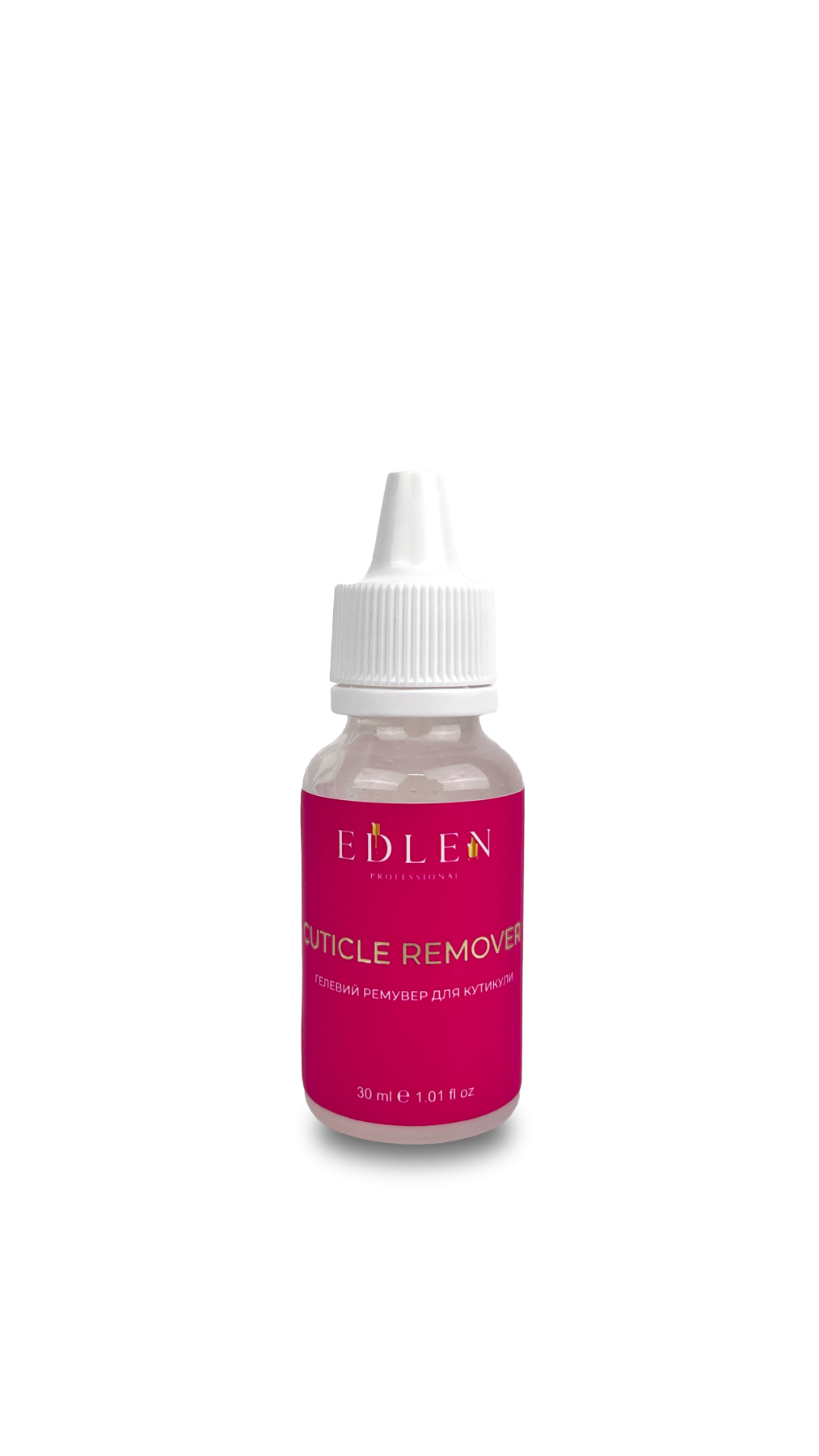 Лужний 3% засіб Cuticle remover Edlen для розм'якшення, 30 мл