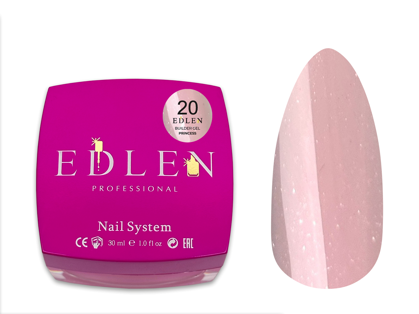 Універсальний гель Edlen Builder Gel Princess №20, 30 мл