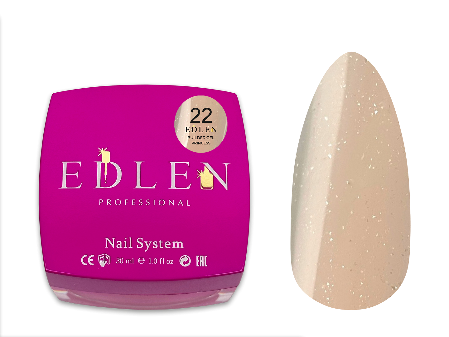 Універсальний гель Edlen Builder Gel Princess №22, 30 мл