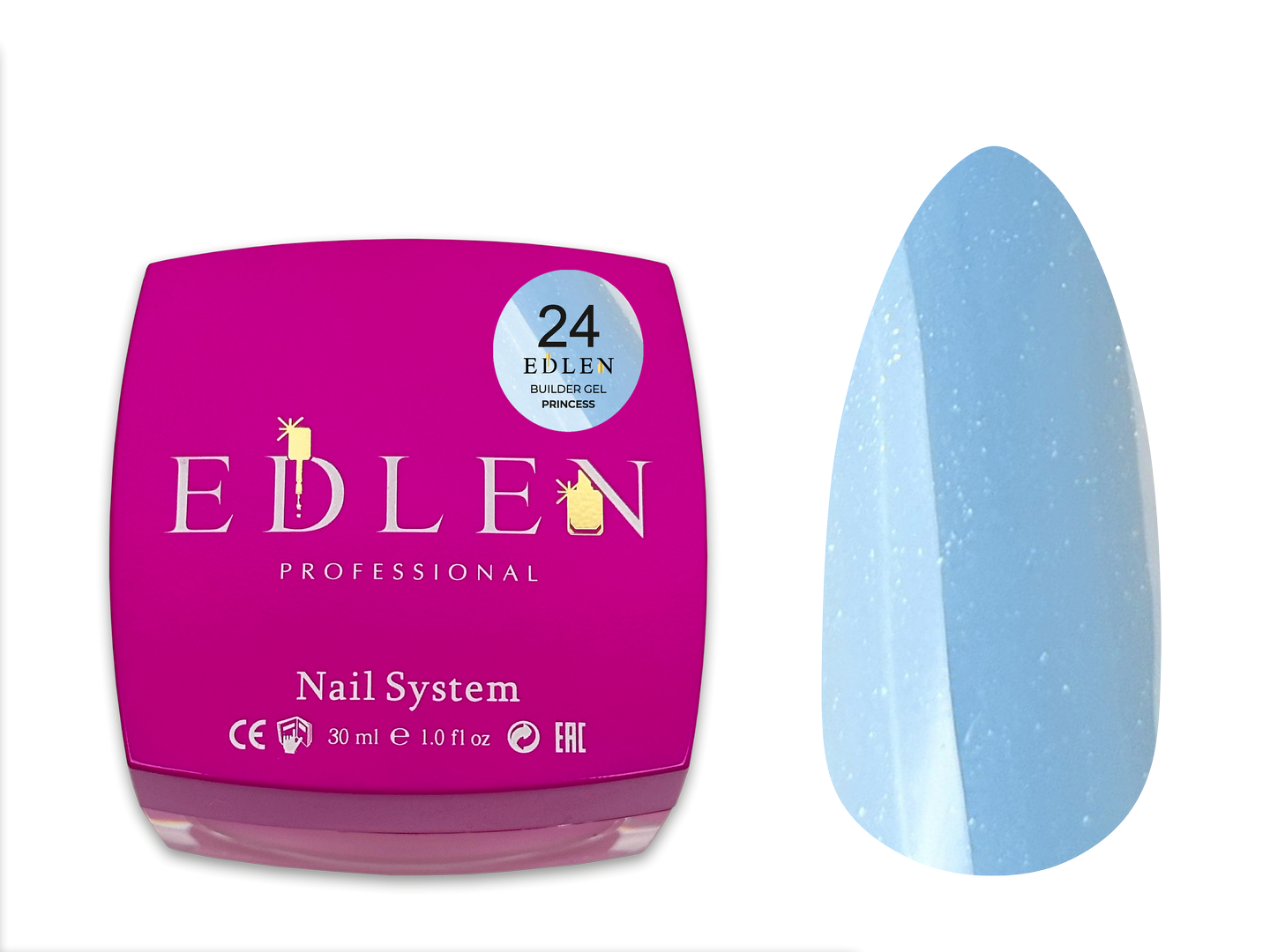 Універсальний гель Edlen Builder Gel Princess №24, 30 мл