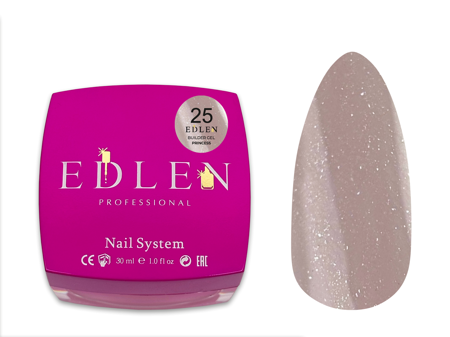 Універсальний гель Edlen Builder Gel Princess №25, 30 мл