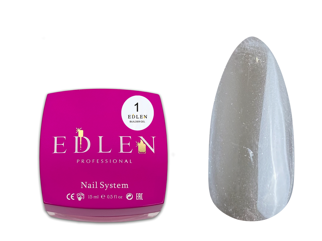 Універсальний гель Edlen Builder gel №01, 15 мл