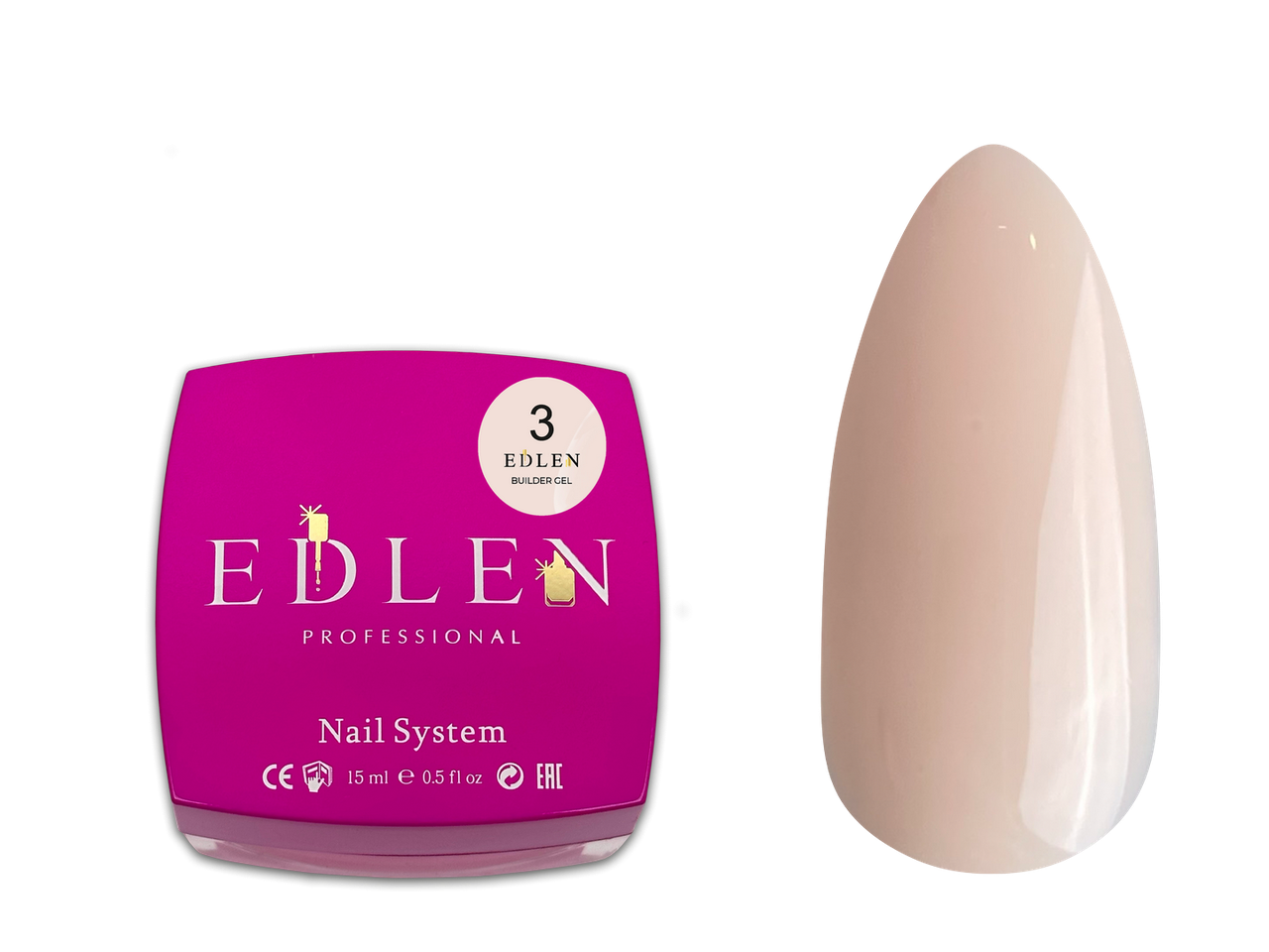 Універсальний гель Edlen Builder gel №03, 15 мл