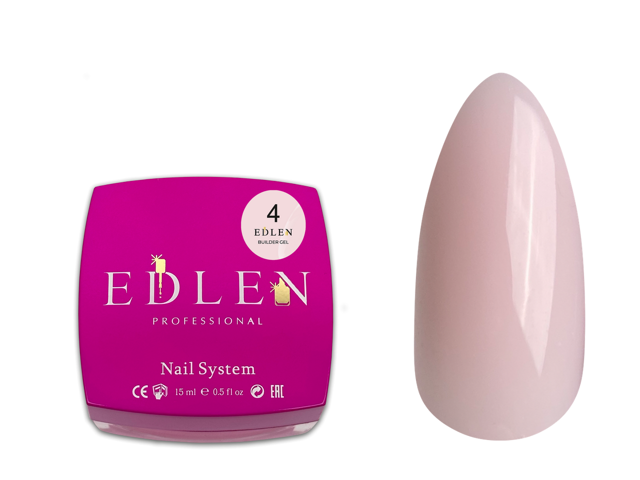 Універсальний гель Edlen Builder gel №04, 15 мл