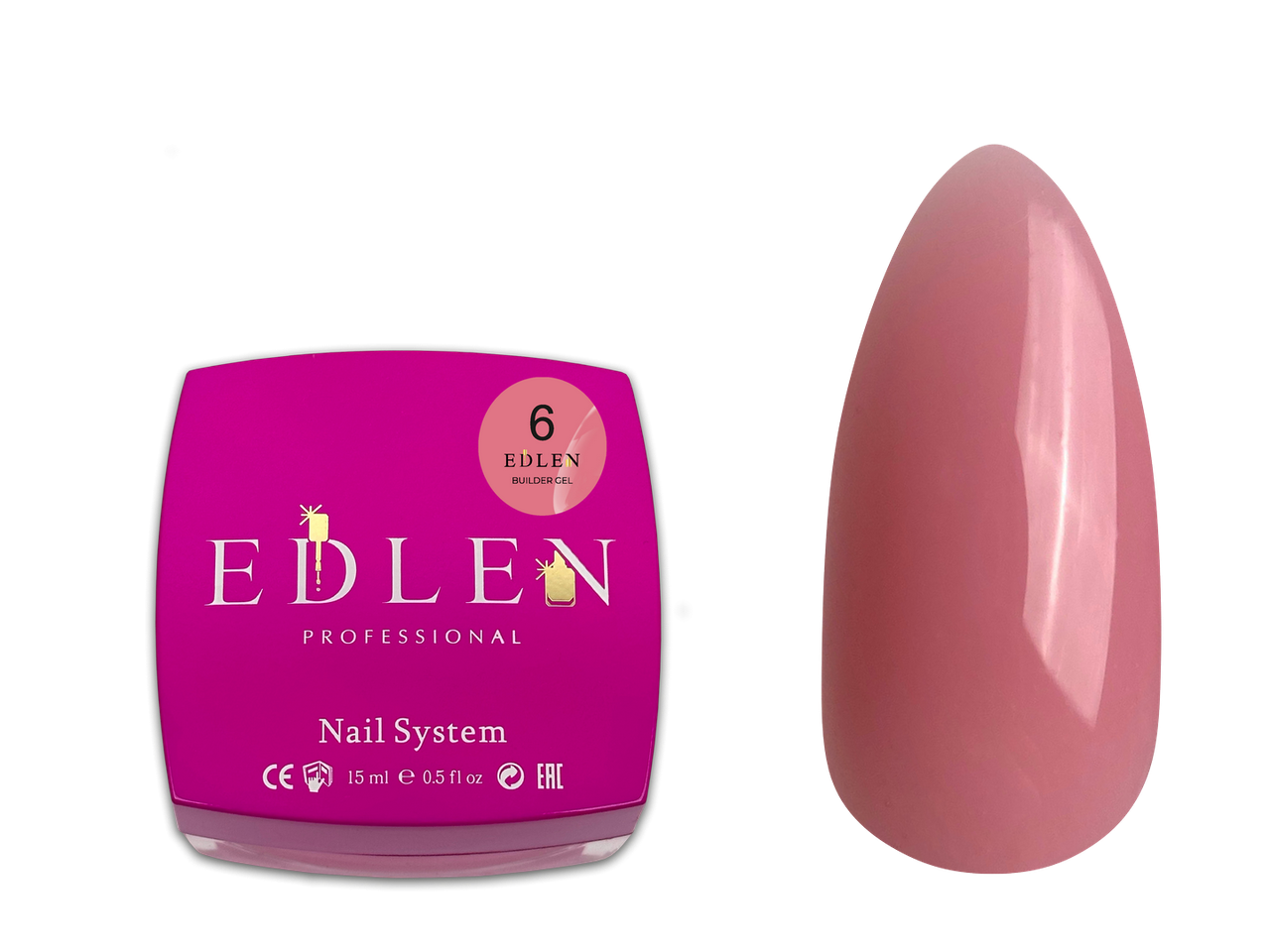 Універсальний гель Edlen Builder gel №06, 15 мл