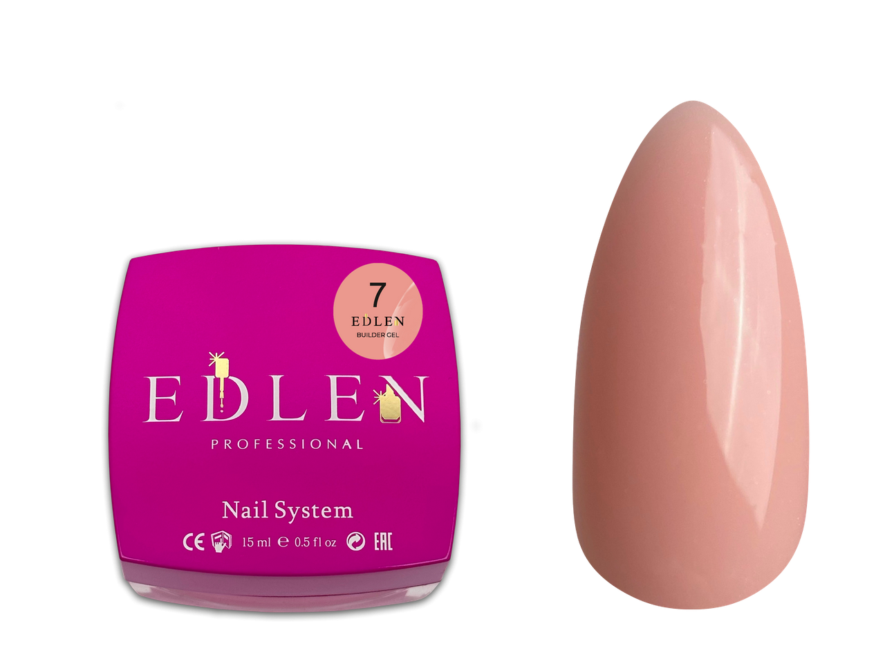 Універсальний гель Edlen Builder gel №07, 15 мл