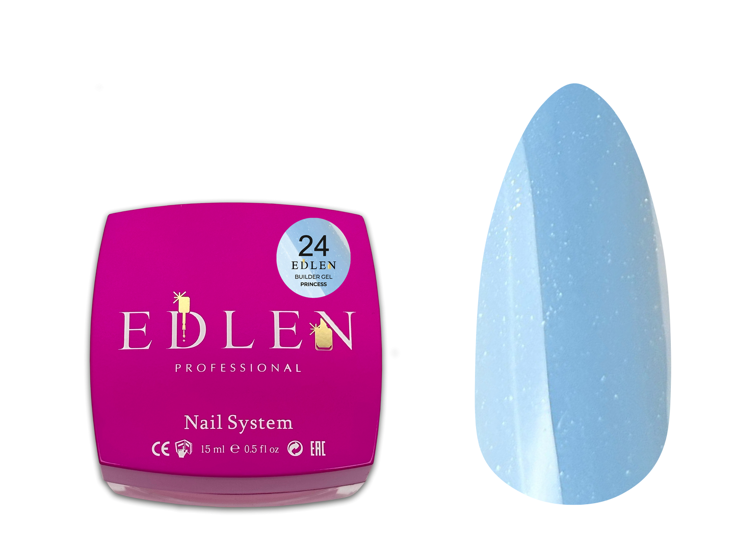 Універсальний гель Edlen Builder Gel Princess №24, 15 мл