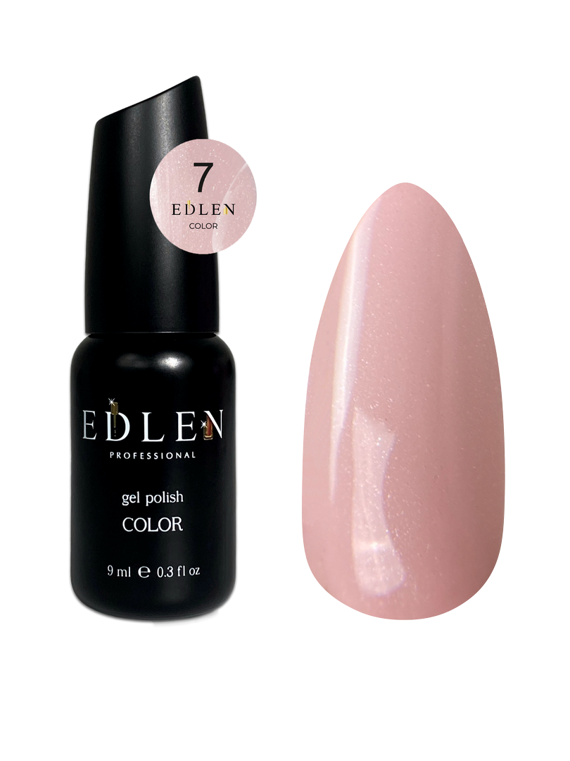 Гель-лак для нігтів Edlen Color №007 ніжно-рожевий, 9 мл