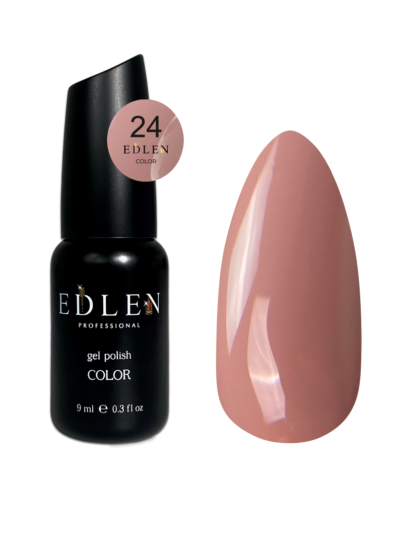 Гель-лак для нігтів Edlen Color №024 нюдова троянда, 9 мл