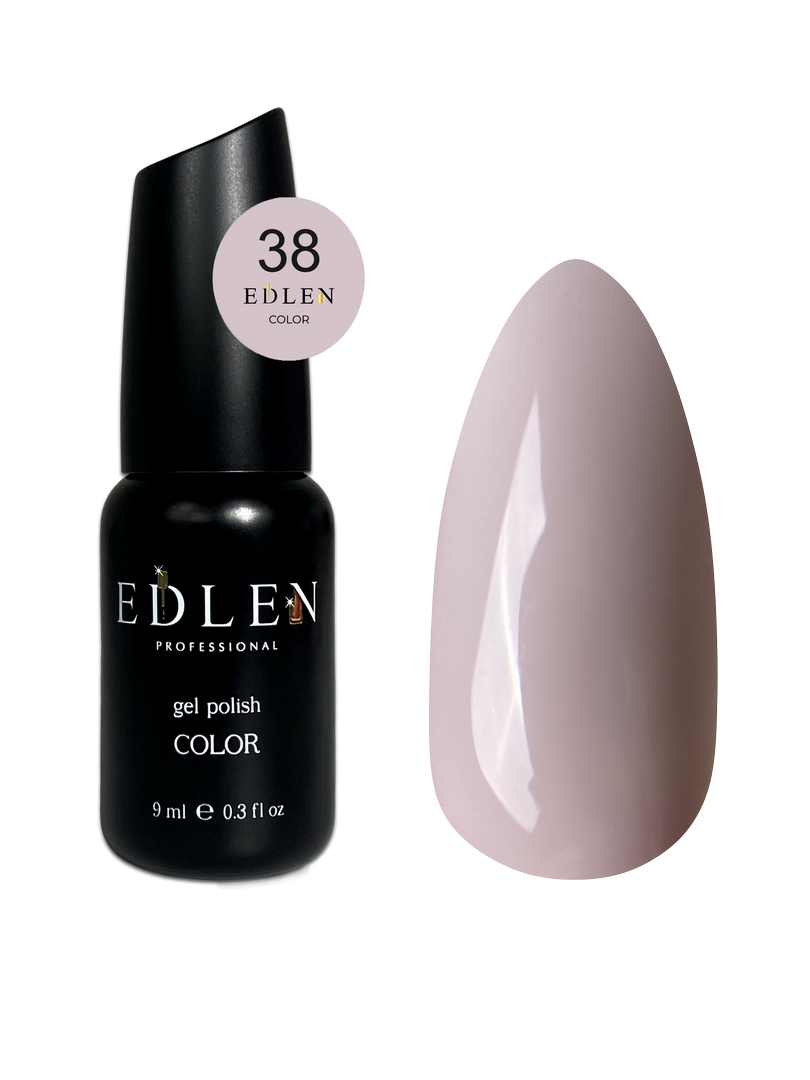 Гель-лак для нігтів Edlen Color №038 біло-рожевий, 9 мл