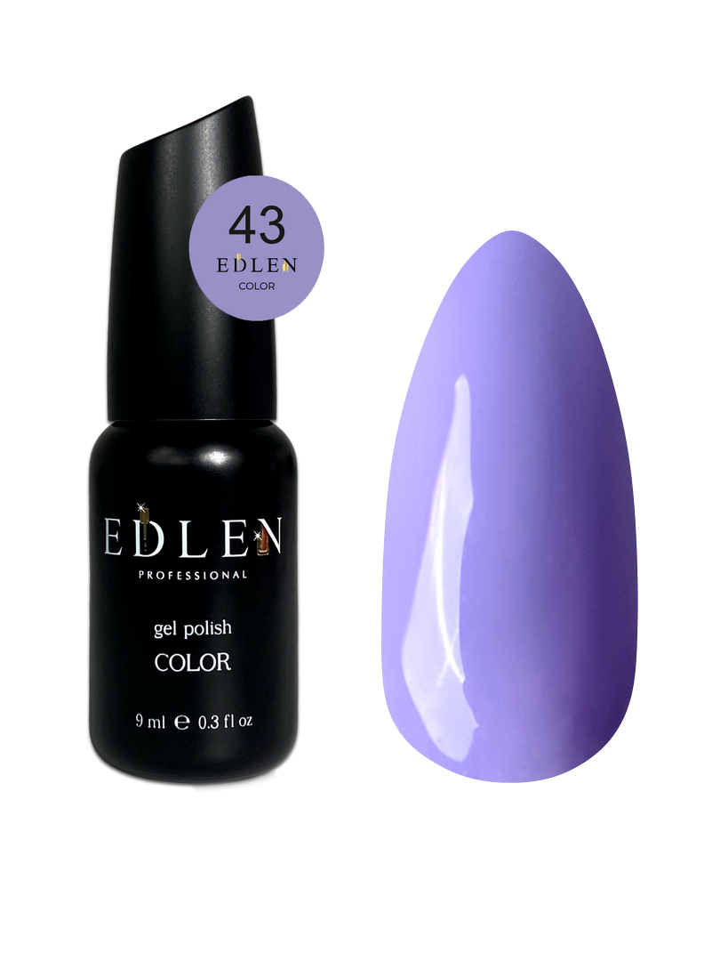 Гель-лак для нігтів Edlen Color №043 лавандовий, 9 мл