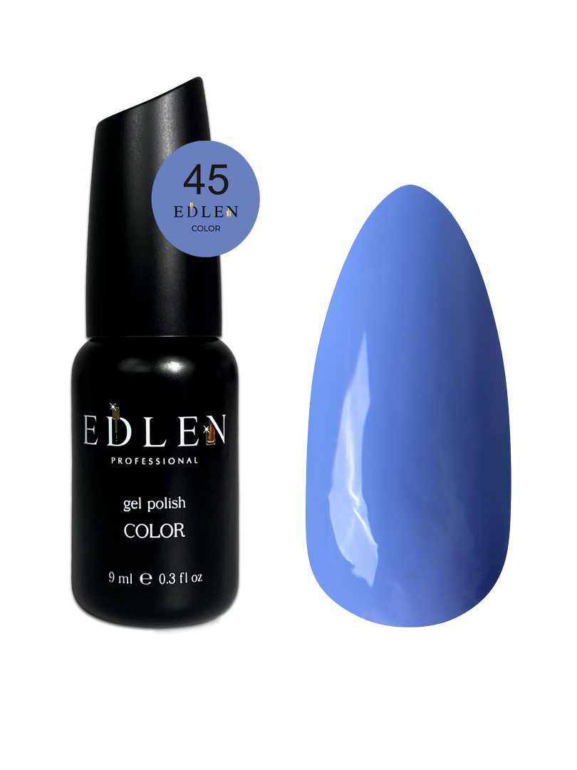 Гель-лак для нігтів Edlen Color №045 блакитно-небесний, 9 мл