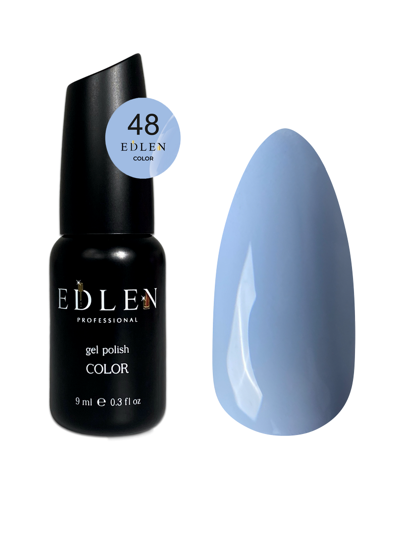 Гель-лак для нігтів Edlen Color №048 світло-блакитний, 9 мл