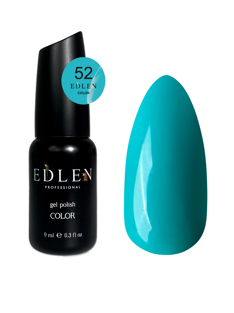 Гель-лак для нігтів Edlen Color №052 бірюза, 9 мл