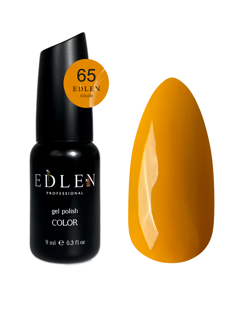 Гель-лак для нігтів Edlen Color №065 гірчичний, 9 мл